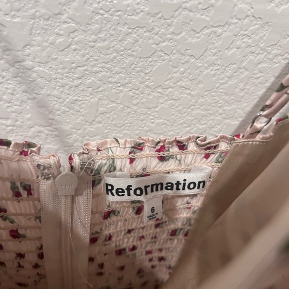 Reformation Mini Dress Kosta Silk size 6 Marion Red Rose Floral Print HOST PICK🎉 - Picture 7 of 9